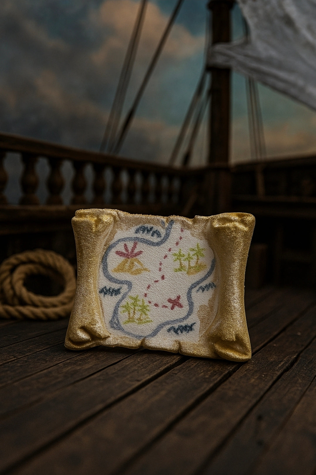 Pirate Bath Bomb Gift Set – Skull, Treasure Map & Gold Coin