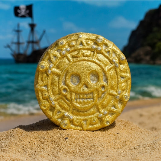 Pirate Bath Bomb Gift Set – Skull, Treasure Map & Gold Coin