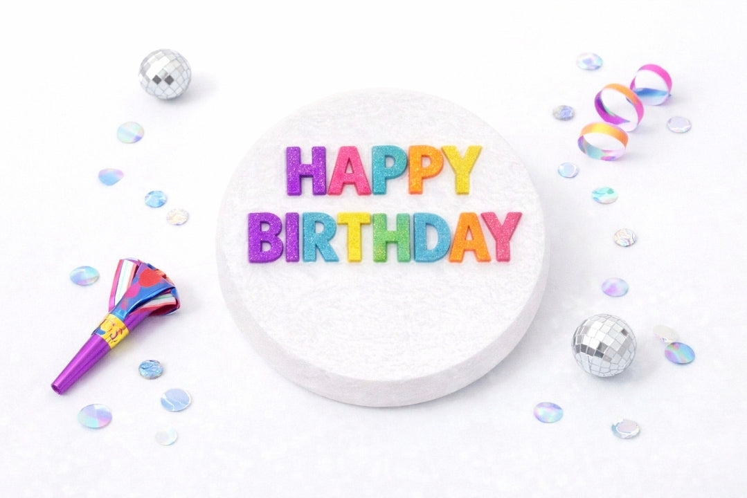 Kids Birthday Bath Bomb Gift Set | Roller Skate, Disco Ball & Birthday Disc