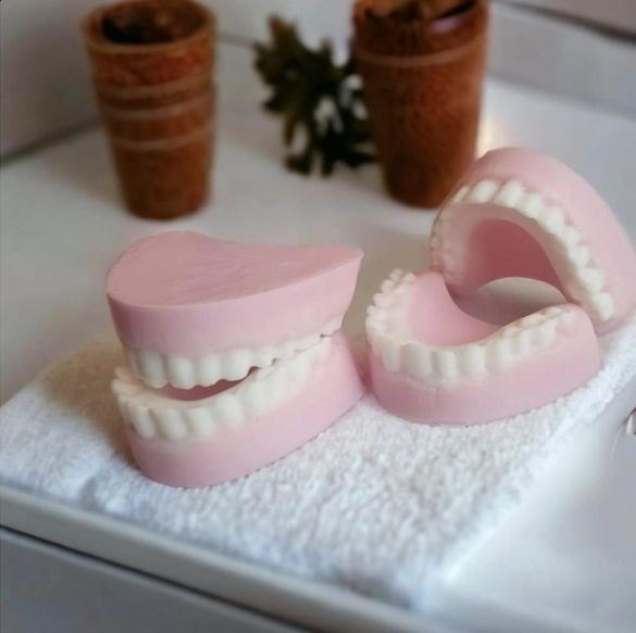 Novelty Denture Soap Bar | Funny Gag Gift, Dental Office Gift, Handmade Soap