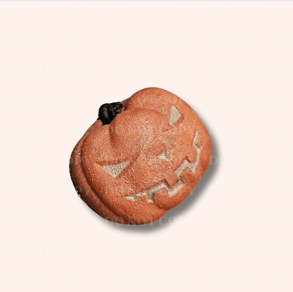 Handmade Halloween Bath Bomb Gift Set – Ghost, Pumpkin & BOO Trio – Fruity Peppermint Fragrance – Eco Gift