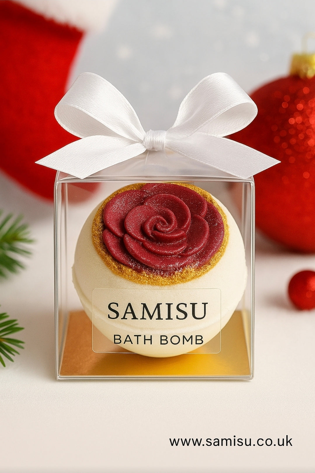 Flower Rose Bath Bomb – Luxury Gift Boxed