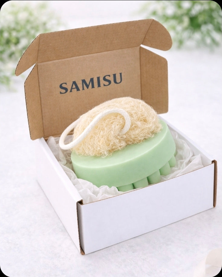 Vegan Soap, Watermelon, Massage, Natural Loofah, Shea Butter, Soap On A Rope, Gift