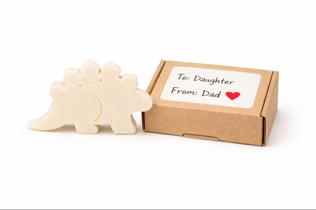 Stegosaurus Dinosaur Soap for Kids | Handmade Glycerine Soap Gift UK