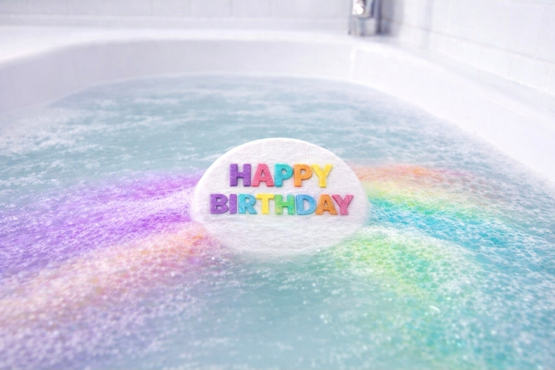 Kids Birthday Bath Bomb Gift Set | Roller Skate, Disco Ball & Birthday Disc