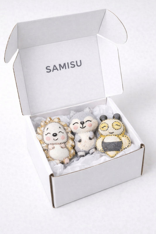 Woodland Animal Bath Bomb Gift Set – Hedgehog, Bee & Squirrel