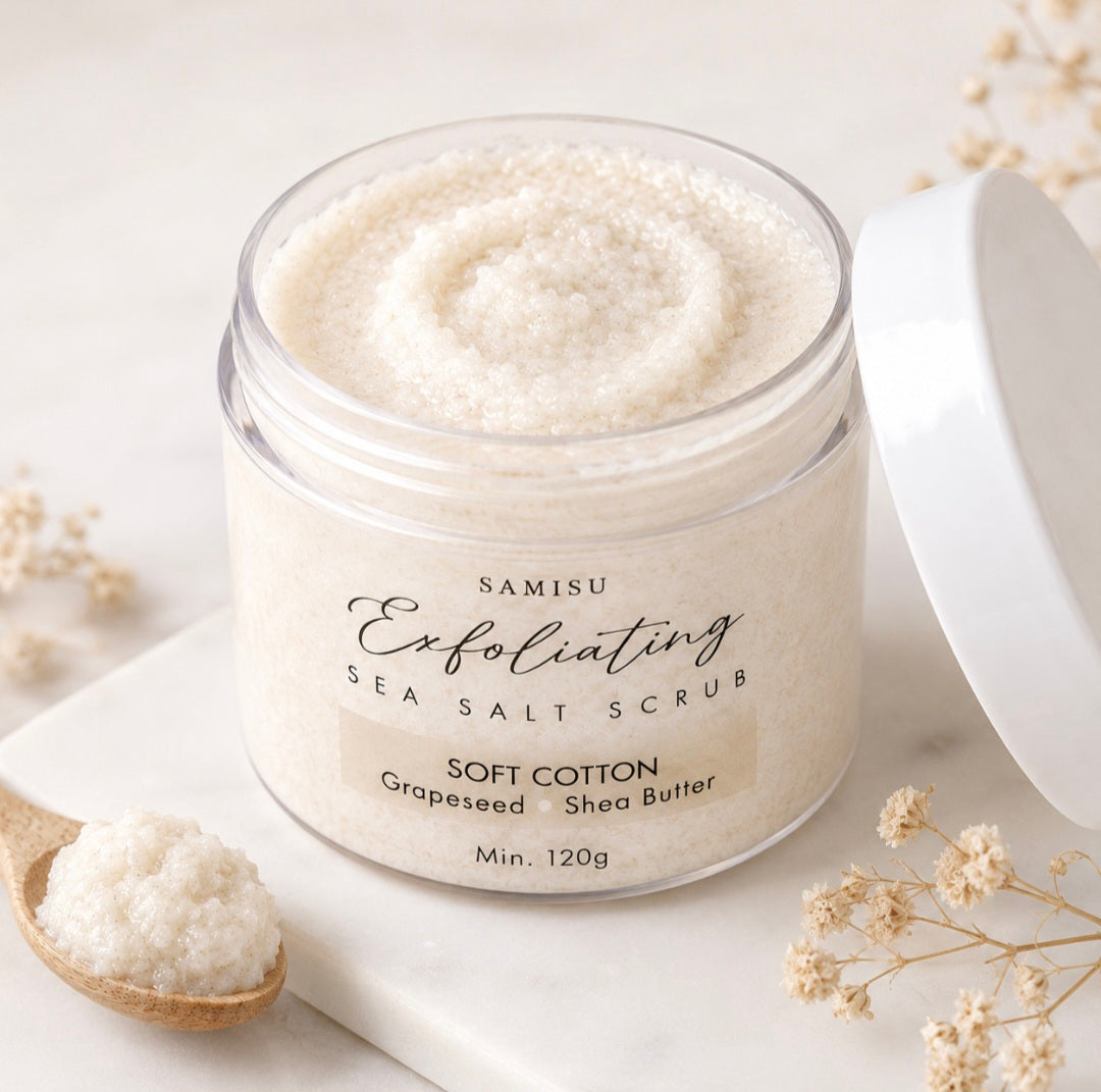 Soft Cotton Sea Salt Scrub
