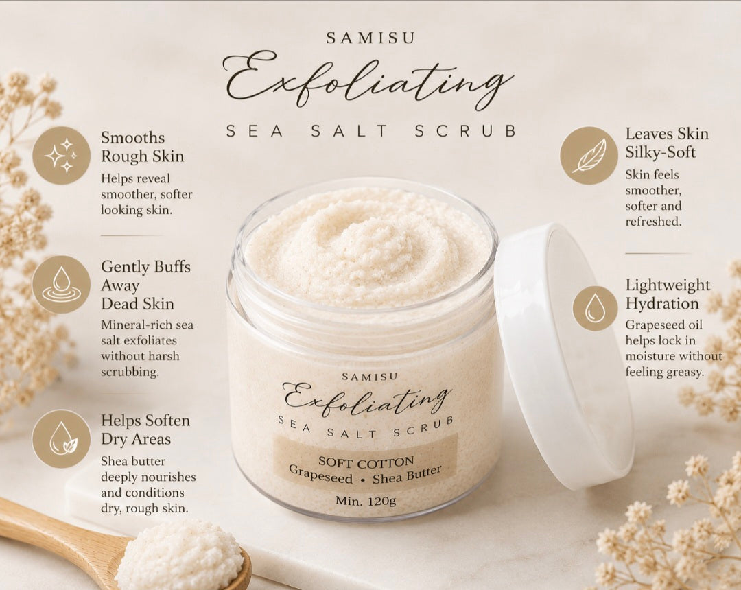 Soft Cotton Sea Salt Scrub
