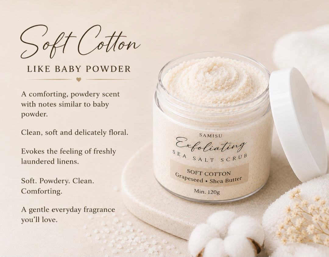 Soft Cotton Sea Salt Scrub