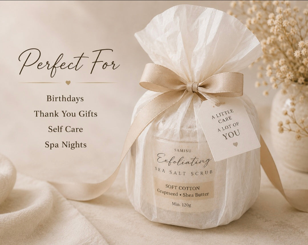 Soft Cotton Sea Salt Scrub