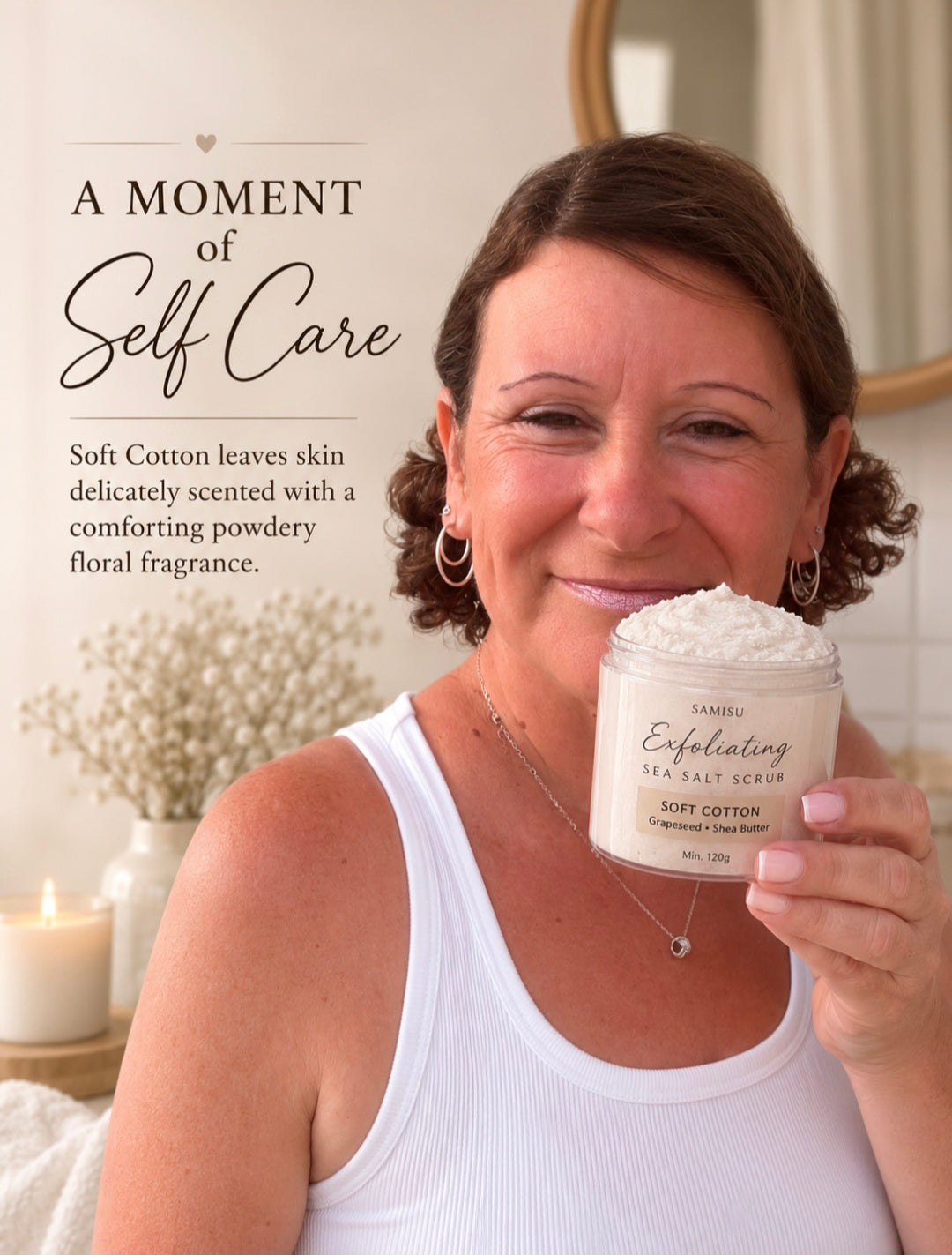 Soft Cotton Sea Salt Scrub